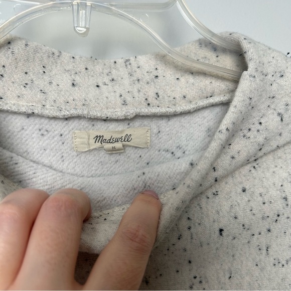 Madewell Donegal Mockneck Side-Button Sweatshirt - Picture 3 of 7